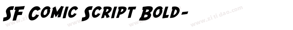 SF Comic Script Bold字体转换